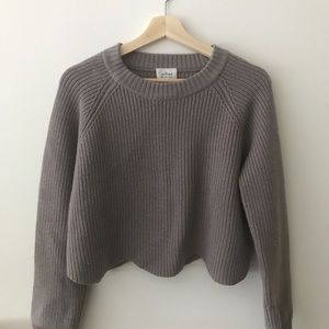 Wilfred scallop cropped sweater