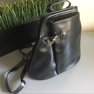 Vintage Longchamp Roseau leather backpack