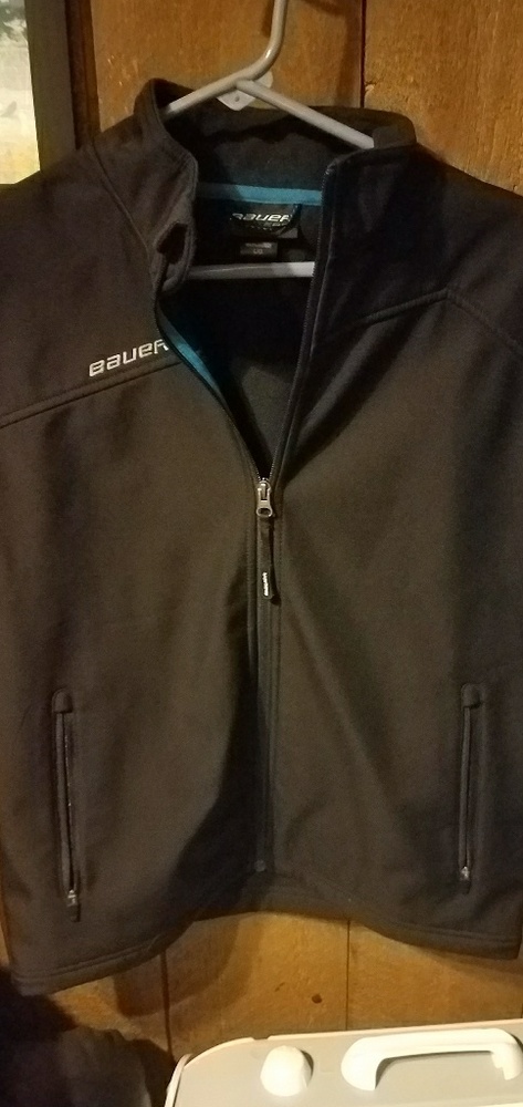 Youth LG Black Bauer Warm Up Jacket