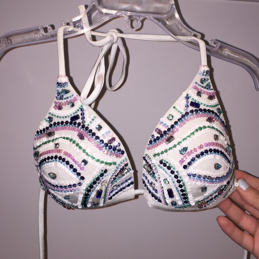 Beautiful jeweled bikini top from ITALY!