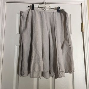 Elastic waist mini skirt