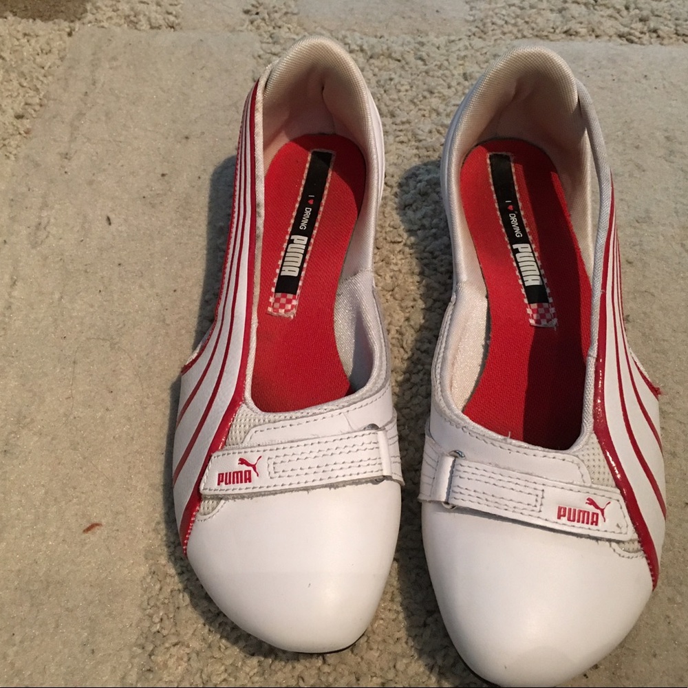 Puma Ferrari driving slip on sneakers