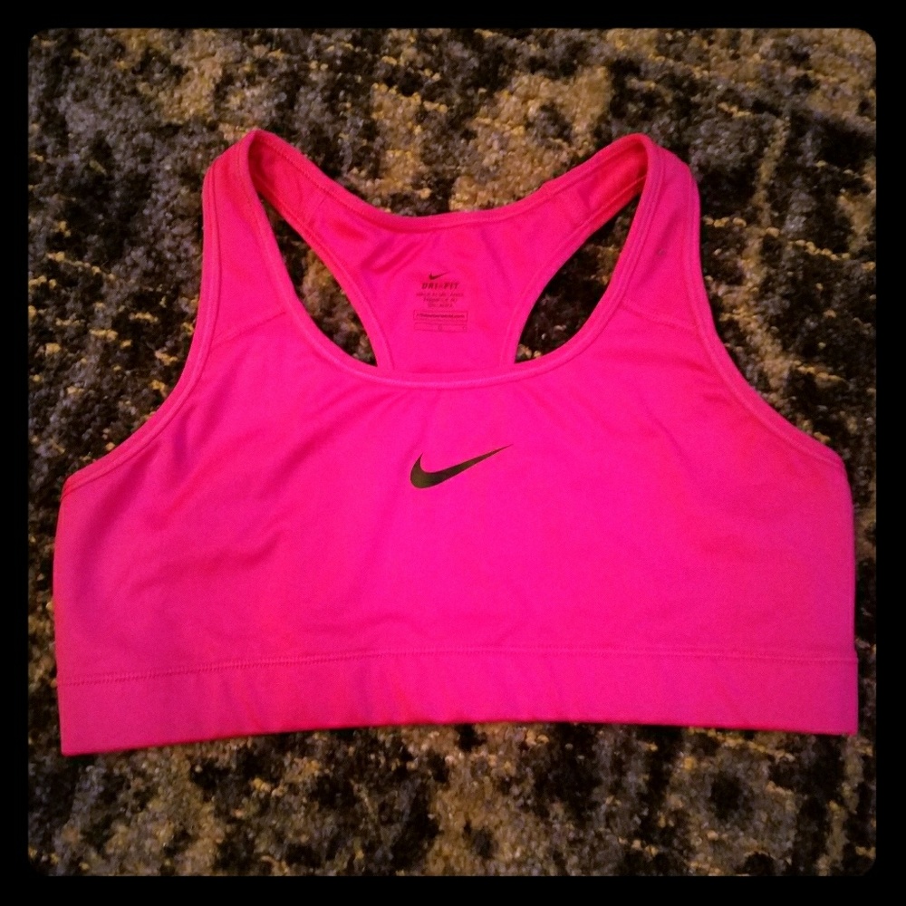 Hot Pink Nike Sports Bra