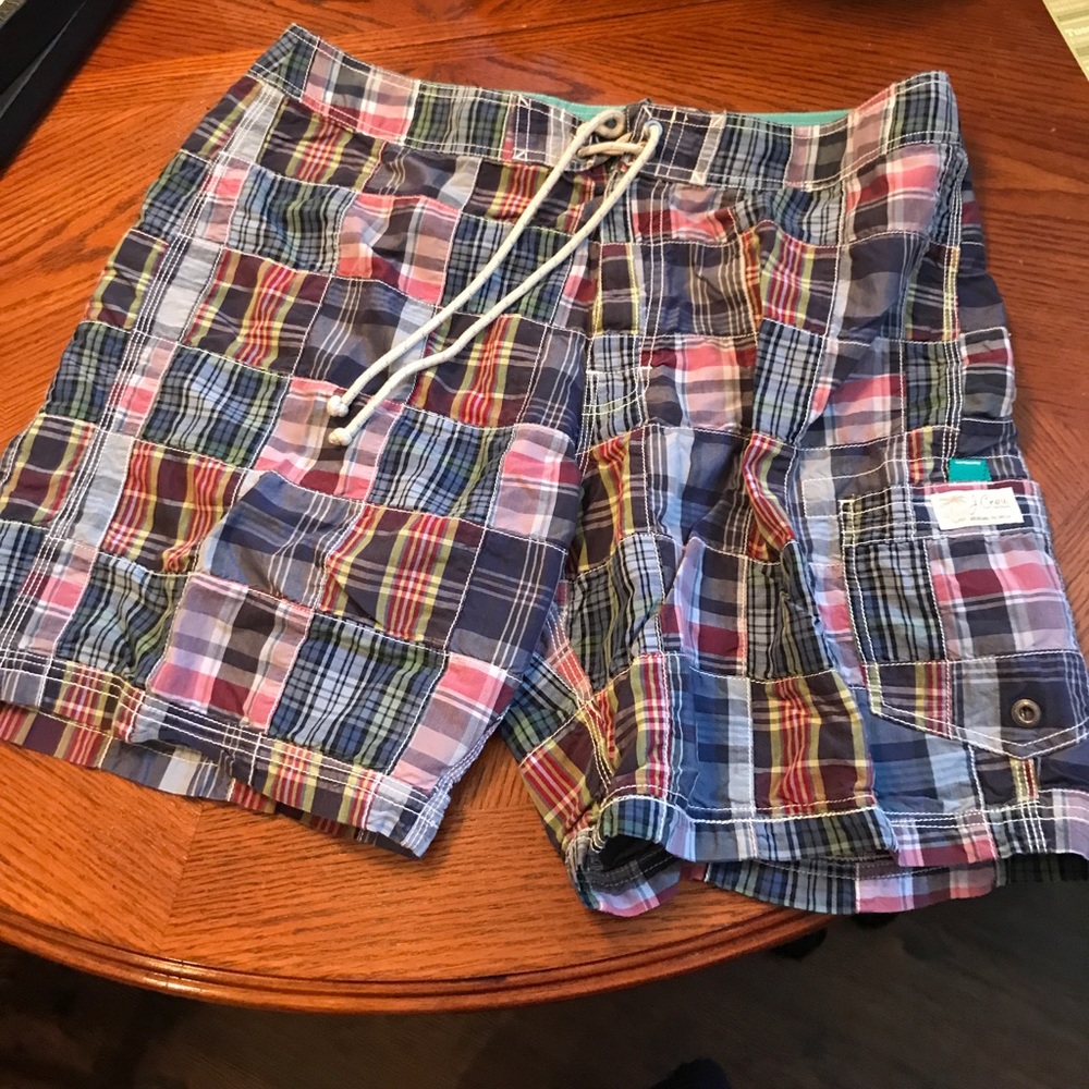 J. Crew plaid shorts