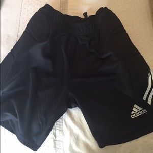 Men's goalie shorts by Adidas
