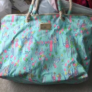 LILLY PULITIZER TOTE BEACH BAG
