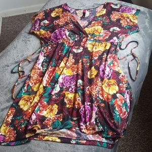 Floral cotton dress