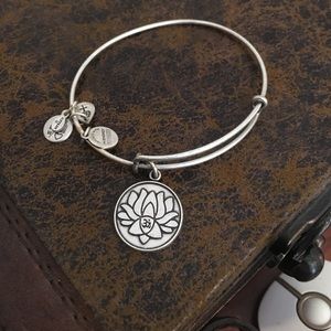 Alex and ani lotus silver