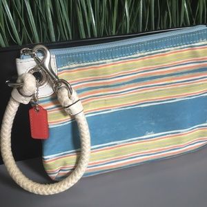 Coach Canvas Wristlet
