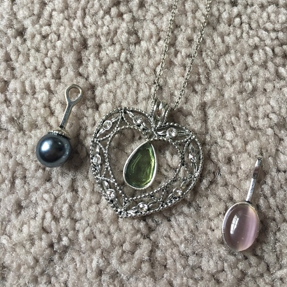 INTERCHANGEABLE GEM NECKLACE - Picture 1 of 2