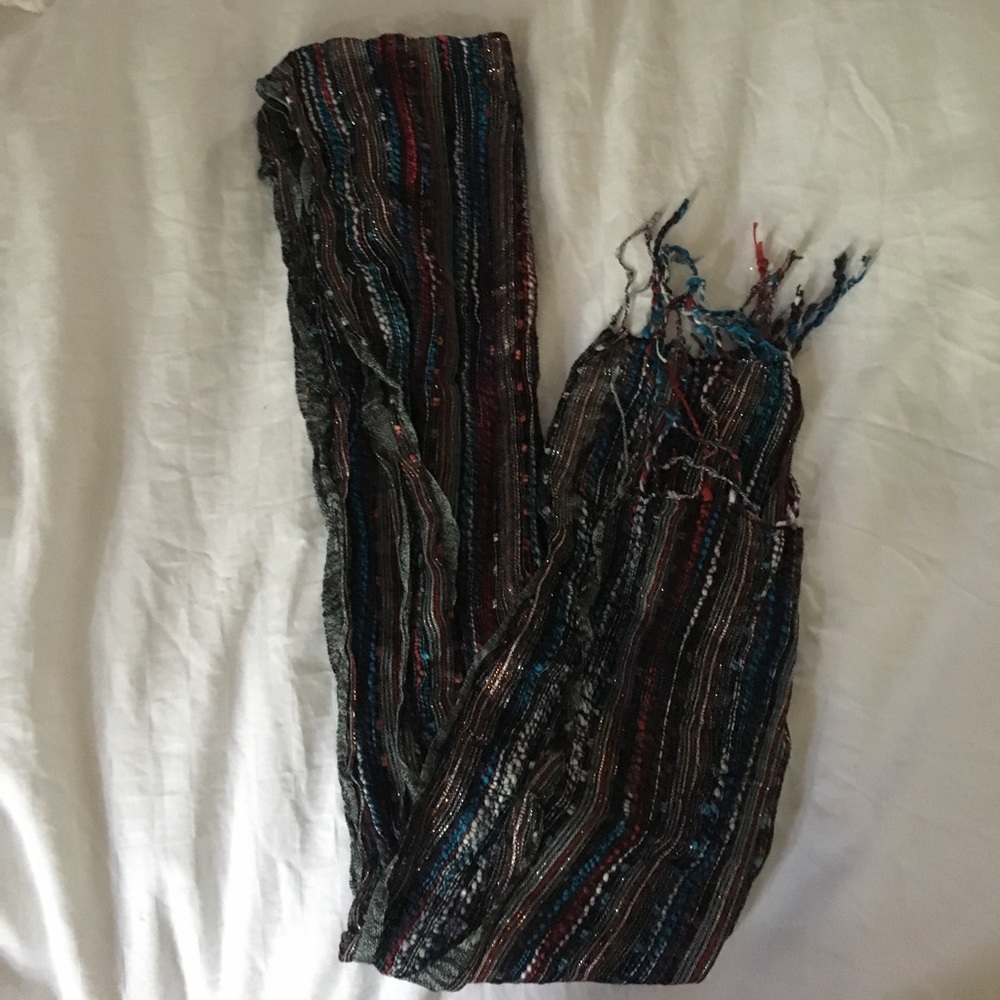 Multicolored Metallic scarf