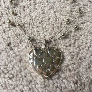 SILVER HEART NECKLACE