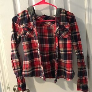 Red Hooded Flannel