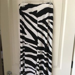 Zebra palazzo pants