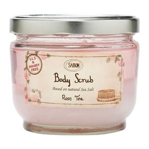 Sabon signature rose tea body scrub