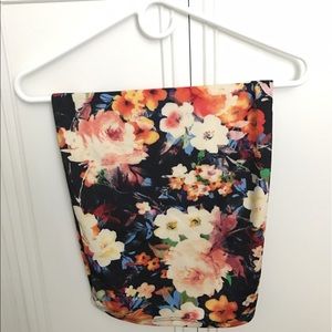 High Wasted Floral Skirt