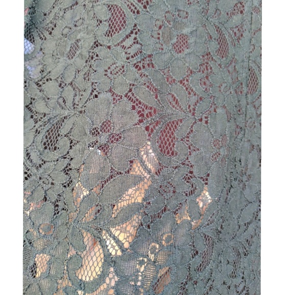 Apt 9 Burgundy Lace Back Long Sleeve - Picture 5 of 8