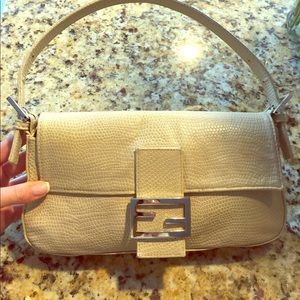 100% Authentic Fendi Beige Baguette