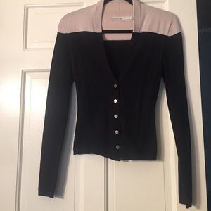 Karen millen cardigan with zipper in back!