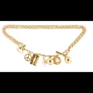 Moschino Chain-Link Charm Belt