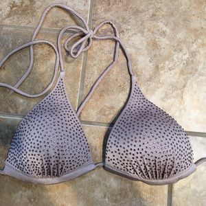 Purple Glitter Bikini Top