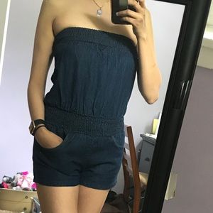 Denim Romper