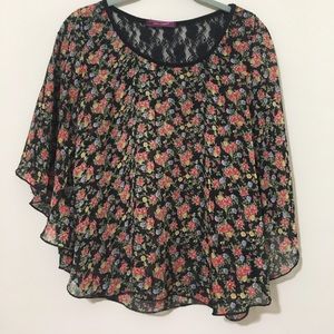 Floral and Lace Top