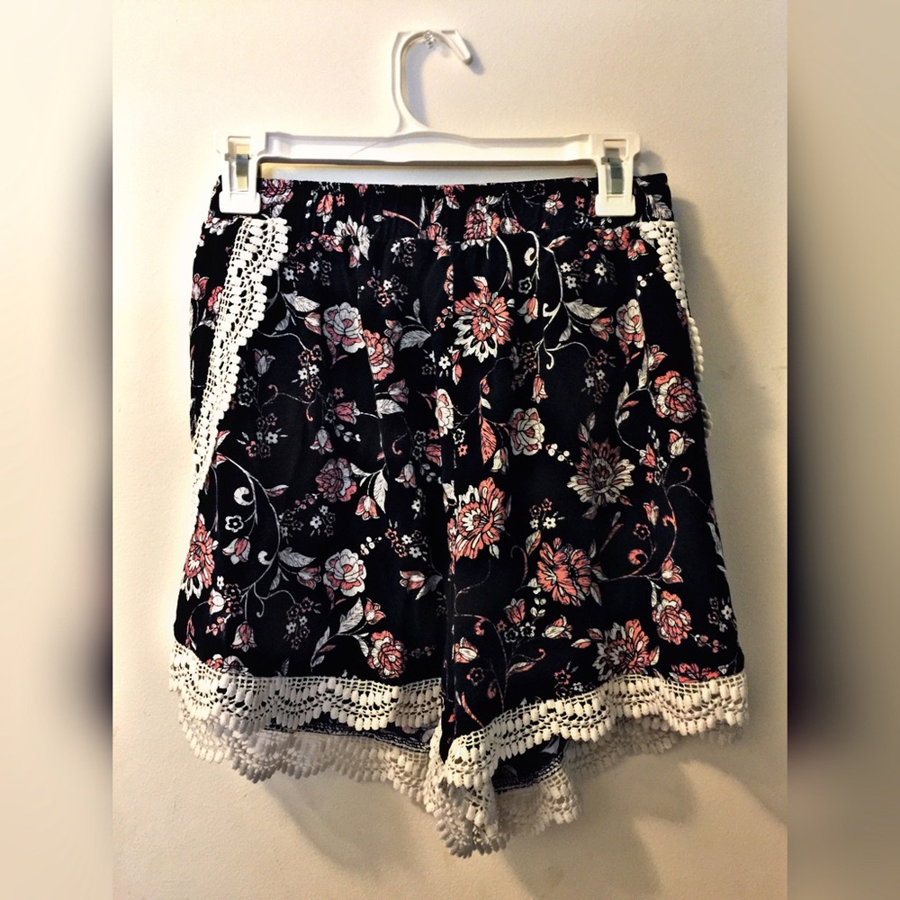 Flowy Lace/Floral Shorts