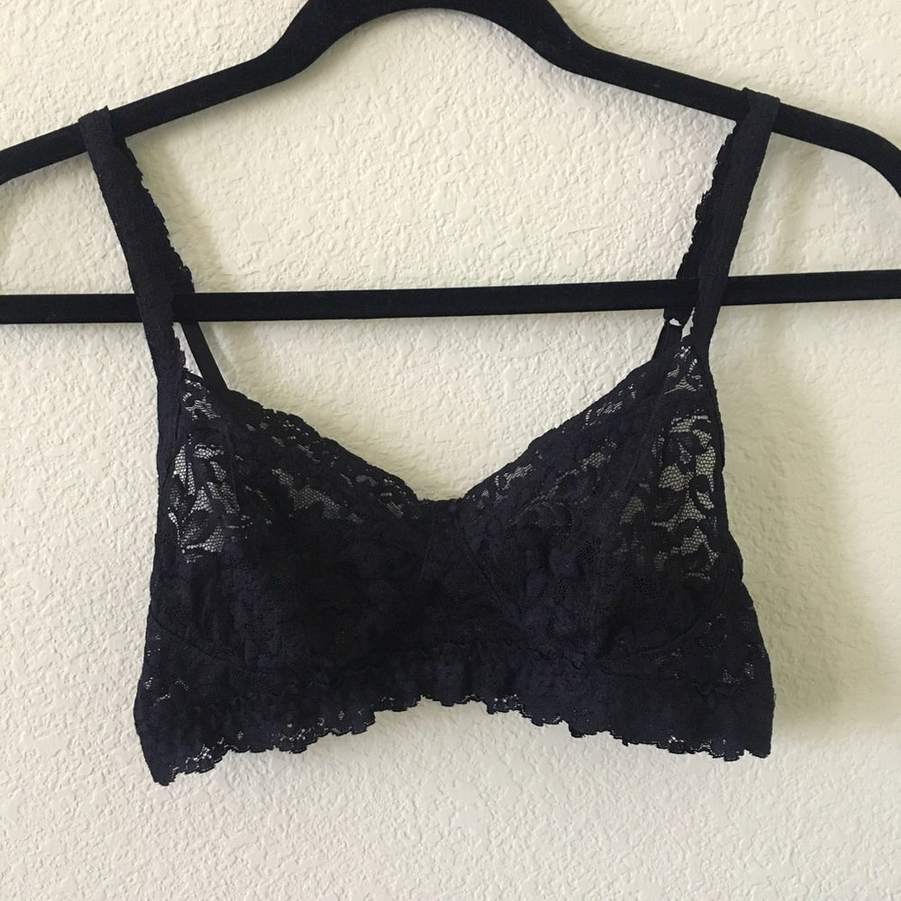 Hanky Panky Black Retro Lace Bralette