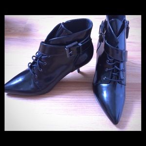 Leather booties Never Worn!