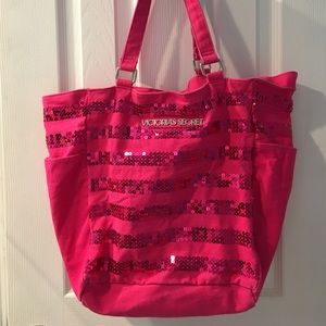 Pink Victoria's Secret Tote Bag