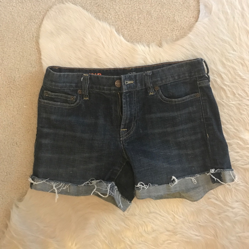 J. Crew Hipslung Jean Shorts