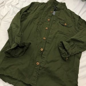NWOT men's dark / hunter green Shirt jacket