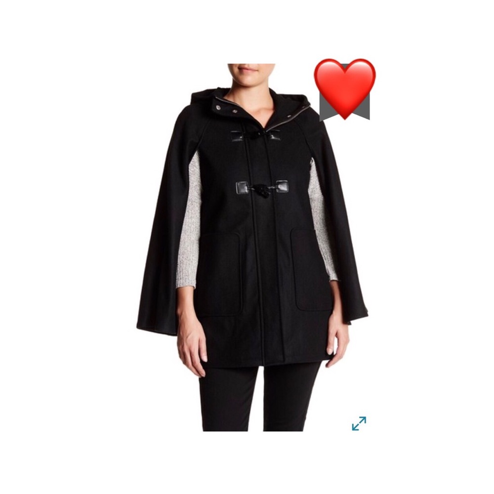 BCBGeneration Wool Blend Toggle Cape ⭐️