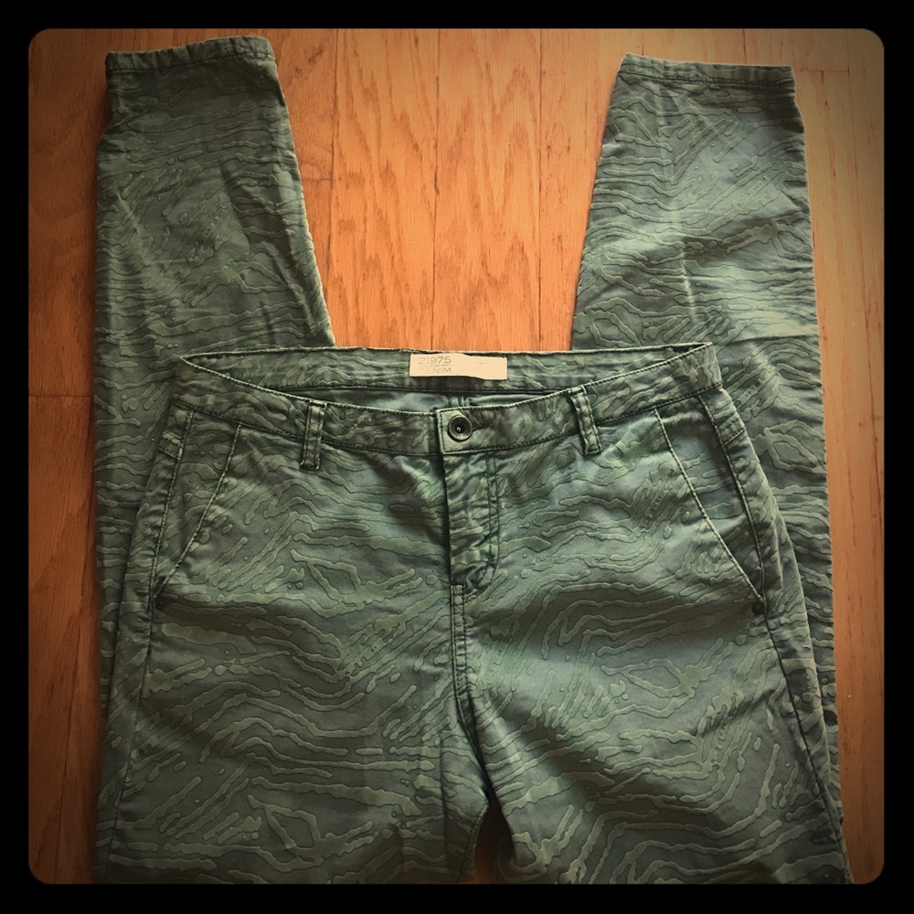 Zara printed trouser pants