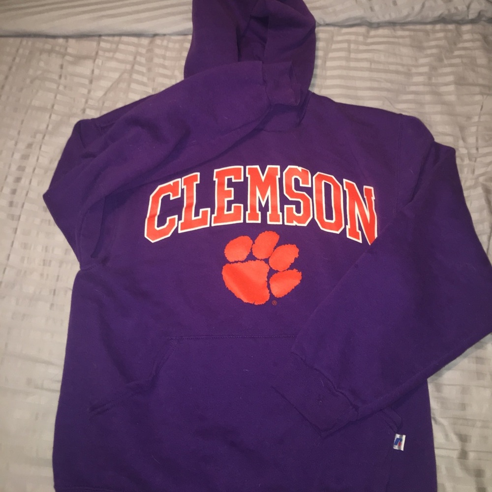 Clemson Tigers University mens S hooded sweatshirt