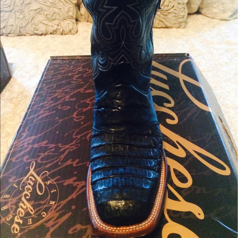 Men's Lucchese Hornback Alligator Boots