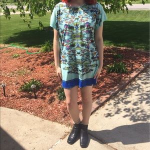 casual spring patterned dress