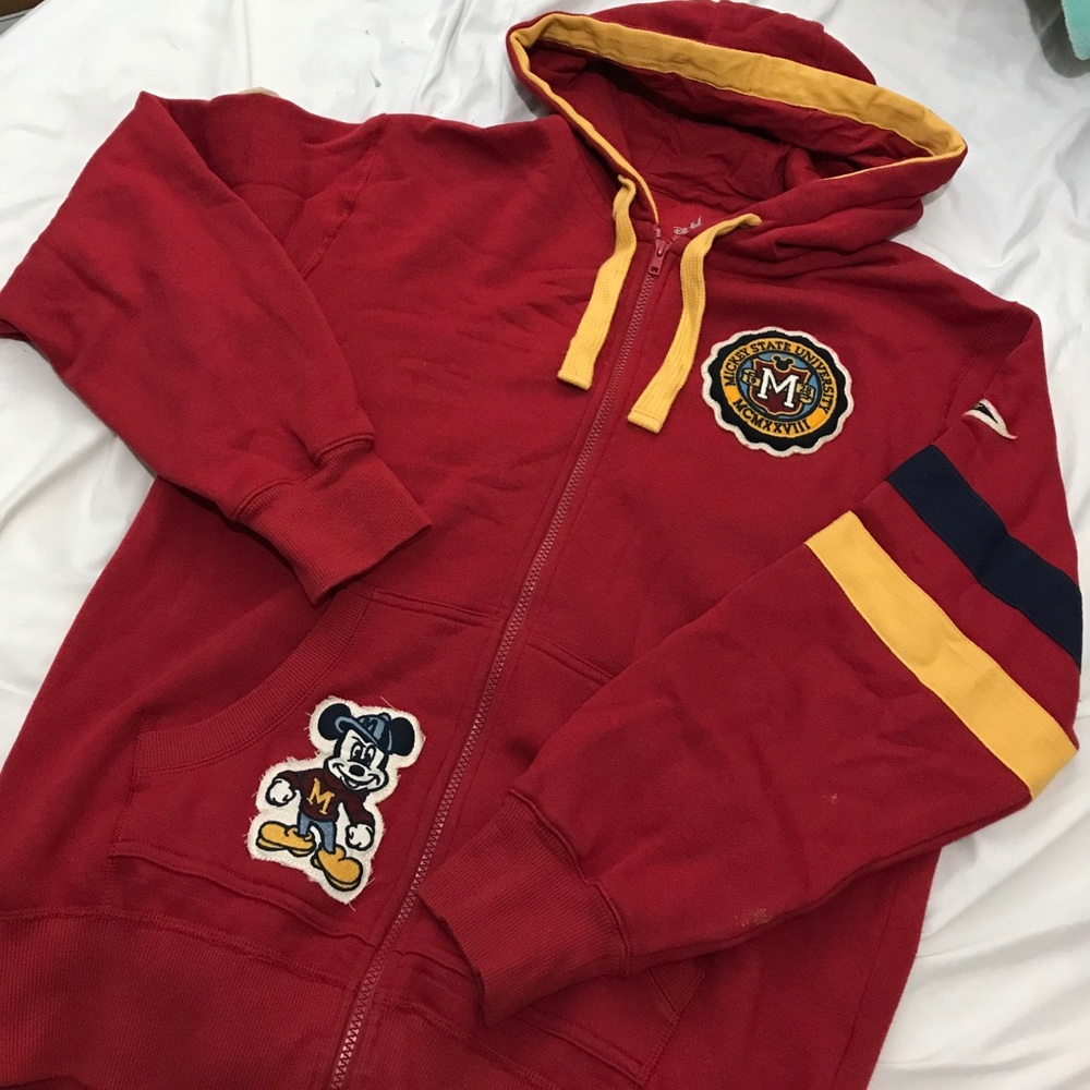 Vintage unisex WDW Mickey Varsity zip up hoodie