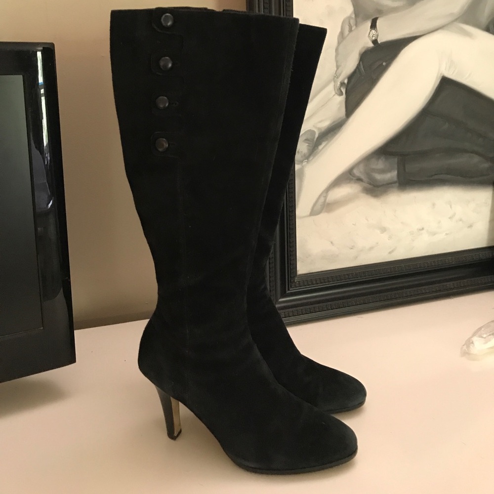 Cole Haan Nike Air Boots, black suede, 7.5