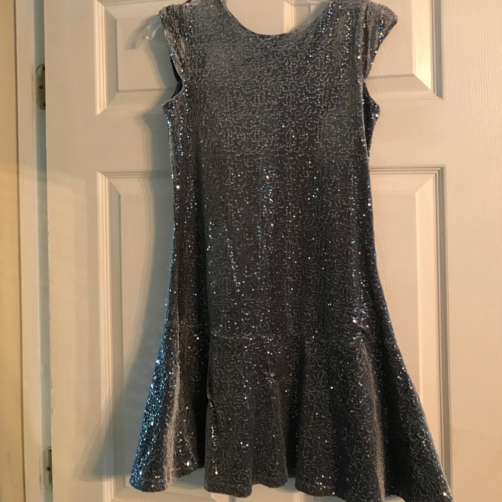 Grey sparkle dress