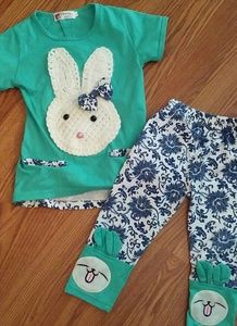 Two Piece Bunny Outfit size 2t