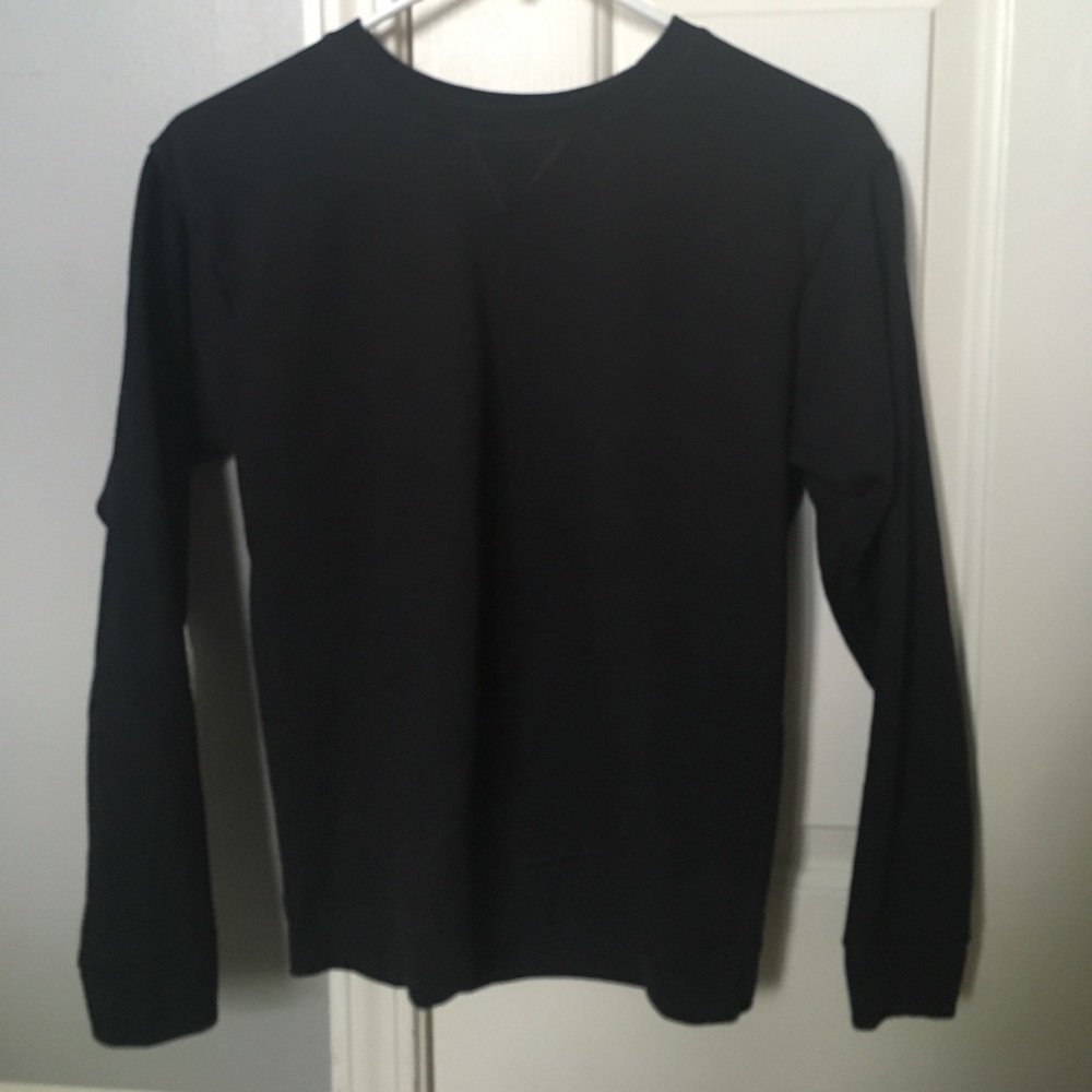 NWOT Black Hoodless Sweatshirt