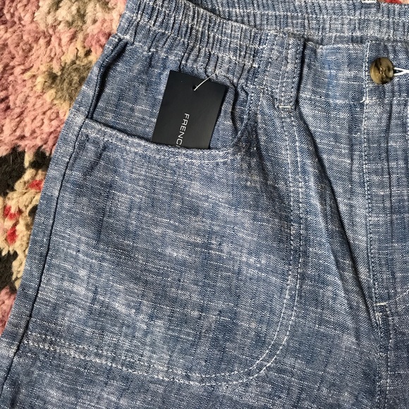 French Connection Chambray Shorts - Picture 2 of 4