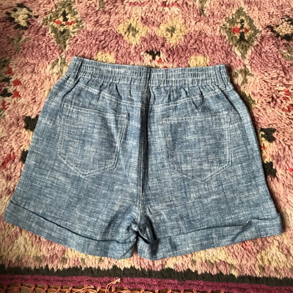 French Connection Chambray Shorts - Picture 4 of 4
