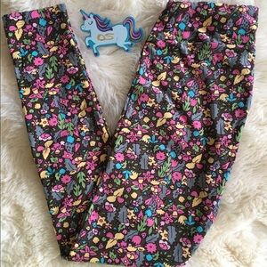 New Lularoe Cute Floral OS Leggings