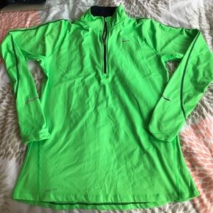 💚Green and Navy Nike Dri Fit quarter zip