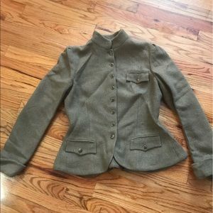 Olive green Ralph Lauren military style blazer