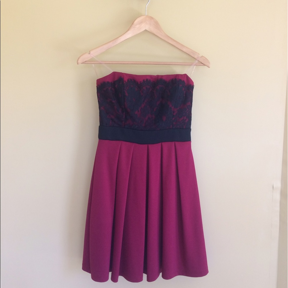 ModCloth - Burgundy Knee Length Dress