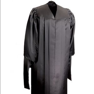 Masters graduation cap and gown
